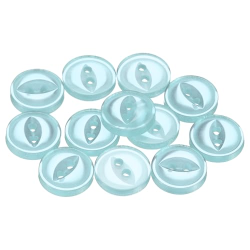 sourcing map 50 Stück 16L hellblaue runde Nähknöpfe 10 mm 3/8 Zoll Harz 2-Loch Fischaugen-Bastelknöpfe DIY Ersatzknöpfe für Bastelarbeiten, Hosen, Kleid, Rock, Kleidung, Verschlussknöpfe sourcing map 50 Stück 16L hellblaue runde Nähknöpfe 10 mm 3/8 Zoll Harz 2-Loch Fischaugen-Bastelknöpfe DIY Ersatzknöpfe für Bastelarbeiten, Hosen, Kleid, Rock, Kleidung, Verschlussknöpfe von sourcing map