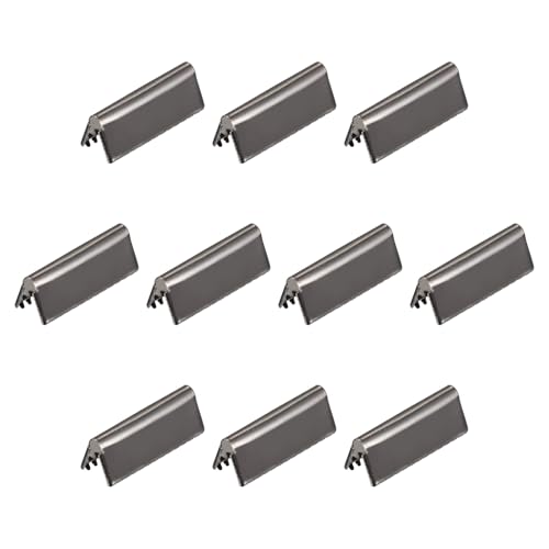 sourcing map 50 Stück Gürtelschnallen-Endspitzen, 21 mm/0,83 Zoll Band-Crimp-Verschlüsse für Leder, Gurtband, DIY-Bastelarbeiten, Metallic-Schwarz sourcing map 50 Stück Gürtelschnallen-Endspitzen, 21 mm/0,83 Zoll Band-Crimp-Verschlüsse für Leder, Gurtband, DIY-Bastelarbeiten, Metallic-Schwarz von sourcing map