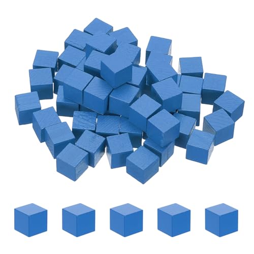 sourcing map 50 Stück Holzblöcke, 2,5 cm, quadratisch, Naturholzblock, unlackiert, für Bastelarbeiten, Kunstprojekte, Malerei, Dekoration, blau sourcing map 50 Stück Holzblöcke, 2,5 cm, quadratisch, Naturholzblock, unlackiert, für Bastelarbeiten, Kunstprojekte, Malerei, Dekoration, blau von sourcing map