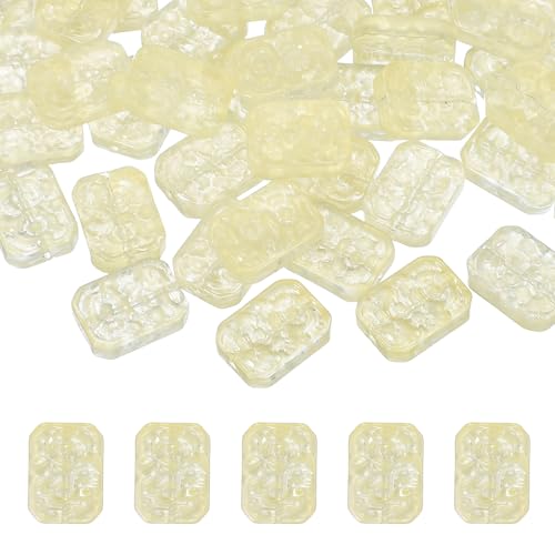 sourcing map 50 Stück Kristallperlen zur Schmuckherstellung, facettierte Glasperlen, lose Perlen, Großpackung, rechteckig, für Bastelarbeiten, Schmuck, Schlüsselanhänger, Gelb, 50 Stück sourcing map 50 Stück Kristallperlen zur Schmuckherstellung, facettierte Glasperlen, lose Perlen, Großpackung, rechteckig, für Bastelarbeiten, Schmuck, Schlüsselanhänger, Gelb, 50 Stück von sourcing map