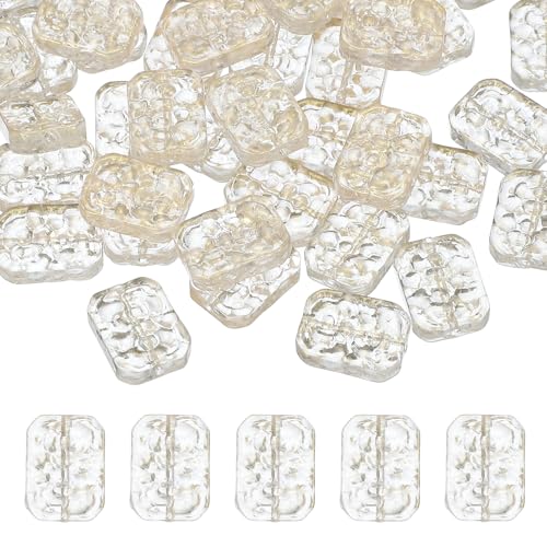 sourcing map 50 Stück Kristallperlen zur Schmuckherstellung, facettierte Glasperlen, lose Perlen, Großpackung, rechteckig, für Bastelarbeiten, Schmuck, Schlüsselanhänger, goldfarben sourcing map 50 Stück Kristallperlen zur Schmuckherstellung, facettierte Glasperlen, lose Perlen, Großpackung, rechteckig, für Bastelarbeiten, Schmuck, Schlüsselanhänger, goldfarben von sourcing map