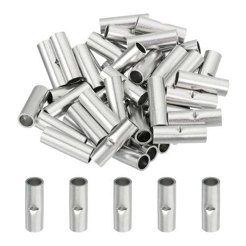 sourcing map 50 Stück nicht isolierte Stoßverbinder, 8 AWG, verzinnter Kupferdraht, BN8 für elektrische Draht-Crimphülsen-Klemmen sourcing map 50 Stück nicht isolierte Stoßverbinder, 8 AWG, verzinnter Kupferdraht, BN8 für elektrische Draht-Crimphülsen-Klemmen von sourcing map
