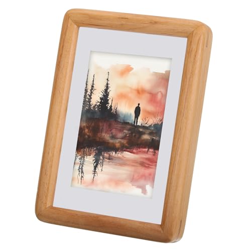 sourcing map 5x7 Naturholz Fotorahmen Holz-Finish Bilderrahmen Verbundholzrahmen mit Echtglas für Desktop-Display Wandmontage, Braun sourcing map 5x7 Naturholz Fotorahmen Holz-Finish Bilderrahmen Verbundholzrahmen mit Echtglas für Desktop-Display Wandmontage, Braun von sourcing map