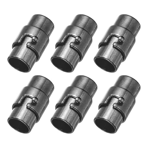 sourcing map 6 Stück Magnetverschlüsse, 0,7 cm Lederschnur-Endkappen, magnetische Armbandverschlüsse und Verschlüsse für Schmuckherstellung, DIY-Armbandverschlüsse, Schwarz sourcing map 6 Stück Magnetverschlüsse, 0,7 cm Lederschnur-Endkappen, magnetische Armbandverschlüsse und Verschlüsse für Schmuckherstellung, DIY-Armbandverschlüsse, Schwarz von sourcing map