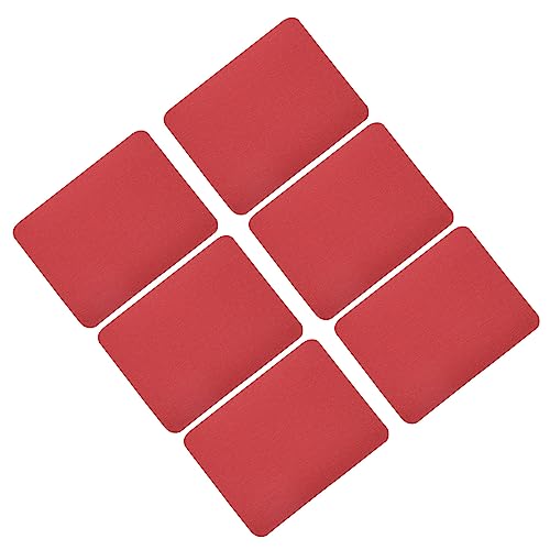 sourcing map 6Stk Aufbügelbarer Aufnäher Stoff Reparatur Flicken Aufbügeln Ausbessern Stoff Rot 4.9"x3.7" für Kleidung Reparatur Hosen Taschen Loch Reparatur und Dekoration von sourcing map