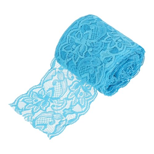 sourcing map 7,6 cm breit, 9,1 m elastisches Spitzenband, Blumenmuster, blau, Stretch-Spitzenbesatz, bestickter Stoff für Näharbeiten, Bastelarbeiten, Geschenkverpackungen, Blumensträuße sourcing map 7,6 cm breit, 9,1 m elastisches Spitzenband, Blumenmuster, blau, Stretch-Spitzenbesatz, bestickter Stoff für Näharbeiten, Bastelarbeiten, Geschenkverpackungen, Blumensträuße von sourcing map