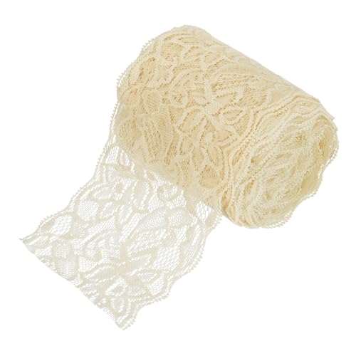 sourcing map 7,6 cm breit, 9,1 m elastisches Spitzenband, Blumenmuster, hellgelb, Stretch-Spitzenbesatz, bestickter Stoff für Näharbeiten, Bastelarbeiten, Geschenkverpackungen, Blumensträuße sourcing map 7,6 cm breit, 9,1 m elastisches Spitzenband, Blumenmuster, hellgelb, Stretch-Spitzenbesatz, bestickter Stoff für Näharbeiten, Bastelarbeiten, Geschenkverpackungen, Blumensträuße von sourcing map