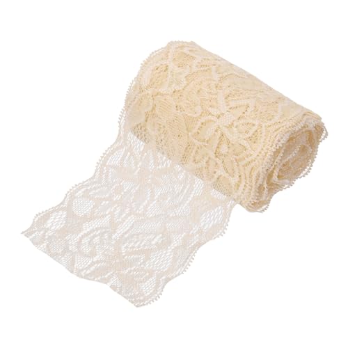 sourcing map 7,6 cm breites elastisches Spitzenband mit Blumenmuster, hellgelb, Stretch-Spitzenbesatz, bestickter Stoff für Näharbeiten, Bastelarbeiten, Geschenkverpackungen, Blumensträuße sourcing map 7,6 cm breites elastisches Spitzenband mit Blumenmuster, hellgelb, Stretch-Spitzenbesatz, bestickter Stoff für Näharbeiten, Bastelarbeiten, Geschenkverpackungen, Blumensträuße von sourcing map