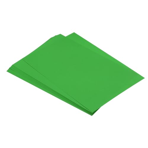 sourcing map 75 Blatt A4 farbiges Druck-Kopierpapier, Origami-Papier, Druckerpapier, 80 g/m², zum Drucken, Kopieren von Dokumenten, Kunst, Handwerk, Grün von sourcing map