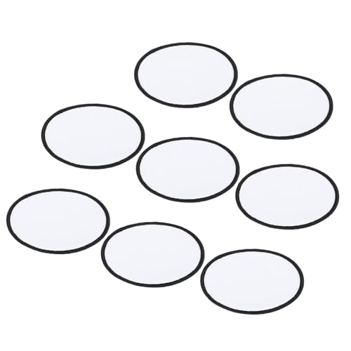 sourcing map 8 Stück Sublimations-Patch Leer, 8 cm/3,15" Stoff-Bügel-Patch zum Aufbügeln für DIY-Basteln, Mützen, Kleidung, Schuhe, Taschen, Uniformen, Weiß sourcing map 8 Stück Sublimations-Patch Leer, 8 cm/3,15" Stoff-Bügel-Patch zum Aufbügeln für DIY-Basteln, Mützen, Kleidung, Schuhe, Taschen, Uniformen, Weiß von sourcing map