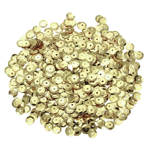 sourcing map 800 Stück lose Pailletten, 8 mm, runde lose Pailletten, schillernde Pailletten, Regenbogen-Großpackung mit Löchern, 20 g, zum Nähen, Sticken, Kleidung, Basteln, Dekorationen, Hellgold sourcing map 800 Stück lose Pailletten, 8 mm, runde lose Pailletten, schillernde Pailletten, Regenbogen-Großpackung mit Löchern, 20 g, zum Nähen, Sticken, Kleidung, Basteln, Dekorationen, Hellgold von sourcing map
