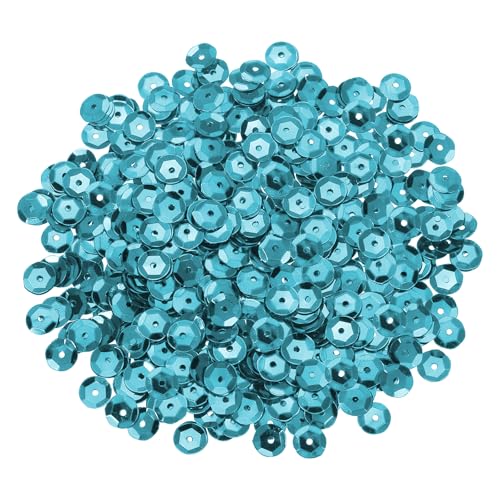 sourcing map 800 Stück lose Pailletten, 8 mm, runde lose Pailletten, schillernde Pailletten, Regenbogen-Großpackung mit Löchern, 20 g, zum Nähen, Sticken, Kleidung, Basteln, Dekorationen, Seeblau sourcing map 800 Stück lose Pailletten, 8 mm, runde lose Pailletten, schillernde Pailletten, Regenbogen-Großpackung mit Löchern, 20 g, zum Nähen, Sticken, Kleidung, Basteln, Dekorationen, Seeblau von sourcing map