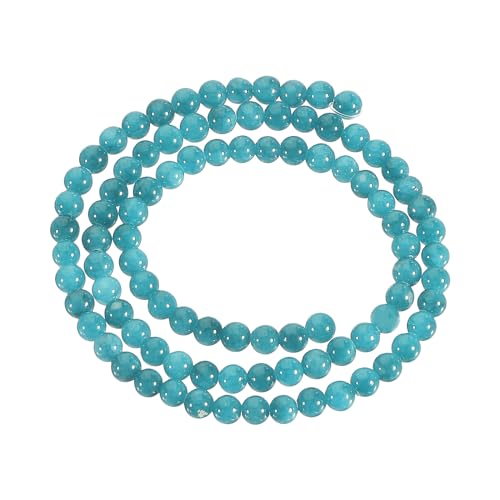 sourcing map 93 Stück 4 mm Naturstein-Perlen, runde Edelstein-Quarz-Perlen für DIY-Armbänder, Halsketten, Schmuckherstellung, Blau sourcing map 93 Stück 4 mm Naturstein-Perlen, runde Edelstein-Quarz-Perlen für DIY-Armbänder, Halsketten, Schmuckherstellung, Blau von sourcing map