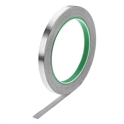 sourcing map Aluminium Folienband Hochtemperaturband 8 mm für HVAC Abdichten Patchen von Heiß und Kaltluftkanälen Klebeband 20m/65ft sourcing map Aluminium Folienband Hochtemperaturband 8 mm für HVAC Abdichten Patchen von Heiß und Kaltluftkanälen Klebeband 20m/65ft von uxcell