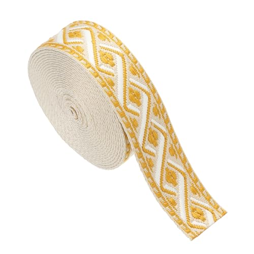 sourcing map Baumwoll-Gurtband, 38 mm, Jacquard-Gurtband, Stickerei, Polyester-Gurtband, Geldbörsenriemen für Geldbörse, Tasche, Handwerk, Kleidung, Khaki-Gelb sourcing map Baumwoll-Gurtband, 38 mm, Jacquard-Gurtband, Stickerei, Polyester-Gurtband, Geldbörsenriemen für Geldbörse, Tasche, Handwerk, Kleidung, Khaki-Gelb von sourcing map