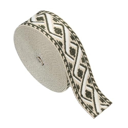 sourcing map Baumwoll-Gurtband, 38 mm, Jacquard-Gurtband, Stickerei, Polyester-Gurtband, Geldbörsenriemen für Geldbörse, Tasche, Handwerk, Kleidung, Khaki-Grün sourcing map Baumwoll-Gurtband, 38 mm, Jacquard-Gurtband, Stickerei, Polyester-Gurtband, Geldbörsenriemen für Geldbörse, Tasche, Handwerk, Kleidung, Khaki-Grün von sourcing map