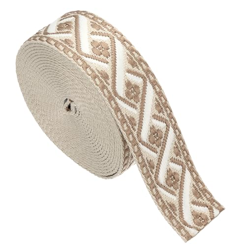 sourcing map Baumwoll-Gurtband, 50 mm, Jacquard-Gurtband, Stickerei, Polyester-Gurtband, Geldbörsenriemen für Geldbörse, Tasche, Handwerk, Kleidung, Khaki-Rosa sourcing map Baumwoll-Gurtband, 50 mm, Jacquard-Gurtband, Stickerei, Polyester-Gurtband, Geldbörsenriemen für Geldbörse, Tasche, Handwerk, Kleidung, Khaki-Rosa von sourcing map