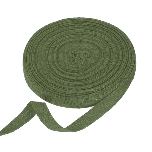 sourcing map Baumwoll-Twillband, 0,9 cm, 9,5 m, Fischgräten-Gurtband, Rolle, Schrägband, für Bastelarbeiten, Nähen, Geschenkverpackungen, Armeegrün sourcing map Baumwoll-Twillband, 0,9 cm, 9,5 m, Fischgräten-Gurtband, Rolle, Schrägband, für Bastelarbeiten, Nähen, Geschenkverpackungen, Armeegrün von sourcing map