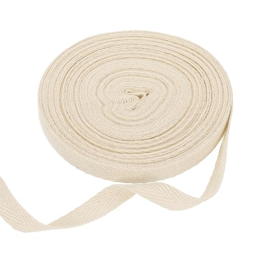 sourcing map Baumwoll-Twillband, 0,9 cm, 9,5 m, Fischgräten-Gurtband, Rolle, Schrägband, für Bastelarbeiten, Nähen, Geschenkverpackungen, Beige sourcing map Baumwoll-Twillband, 0,9 cm, 9,5 m, Fischgräten-Gurtband, Rolle, Schrägband, für Bastelarbeiten, Nähen, Geschenkverpackungen, Beige von sourcing map
