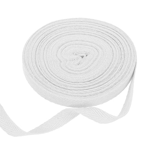 sourcing map Baumwoll-Twillband, 0,9 cm, 9,5 m, Fischgräten-Gurtband, Rolle, Schrägband, für Bastelarbeiten, Nähen, Geschenkverpackungen, Weiß sourcing map Baumwoll-Twillband, 0,9 cm, 9,5 m, Fischgräten-Gurtband, Rolle, Schrägband, für Bastelarbeiten, Nähen, Geschenkverpackungen, Weiß von sourcing map