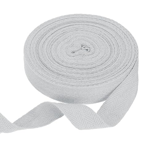 sourcing map Baumwoll-Twillband, 1,9 cm, 9,1 m, Fischgräten-Gurtband, Rolle, Schrägband für Bastelarbeiten, Nähen, Geschenkverpackungen, Hellgrau sourcing map Baumwoll-Twillband, 1,9 cm, 9,1 m, Fischgräten-Gurtband, Rolle, Schrägband für Bastelarbeiten, Nähen, Geschenkverpackungen, Hellgrau von sourcing map