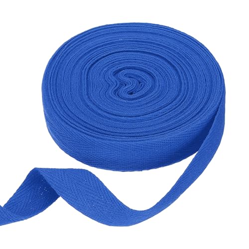 sourcing map Baumwoll-Twillband, 1,9 cm, 9,5 m, Fischgräten-Gurtband, Rolle, Schrägband für Heimwerker, Handwerk, Nähen, Geschenkverpackung, Saphirblau sourcing map Baumwoll-Twillband, 1,9 cm, 9,5 m, Fischgräten-Gurtband, Rolle, Schrägband für Heimwerker, Handwerk, Nähen, Geschenkverpackung, Saphirblau von sourcing map