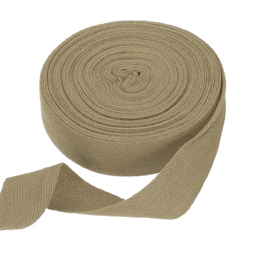 sourcing map Baumwoll-Twillband, 2,5 cm, 9,5 m, Fischgräten-Gurtband, Rolle, Schrägband für Heimwerker, Handwerk, Nähen, Geschenkverpackung, Khaki sourcing map Baumwoll-Twillband, 2,5 cm, 9,5 m, Fischgräten-Gurtband, Rolle, Schrägband für Heimwerker, Handwerk, Nähen, Geschenkverpackung, Khaki von sourcing map