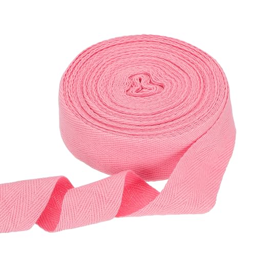 sourcing map Baumwoll-Twillband, 4,5 cm, 9,1 m, Fischgräten-Gurtband, Rolle, Schrägband, für Bastelarbeiten, Nähen, Geschenkverpackungen, Rosa sourcing map Baumwoll-Twillband, 4,5 cm, 9,1 m, Fischgräten-Gurtband, Rolle, Schrägband, für Bastelarbeiten, Nähen, Geschenkverpackungen, Rosa von sourcing map