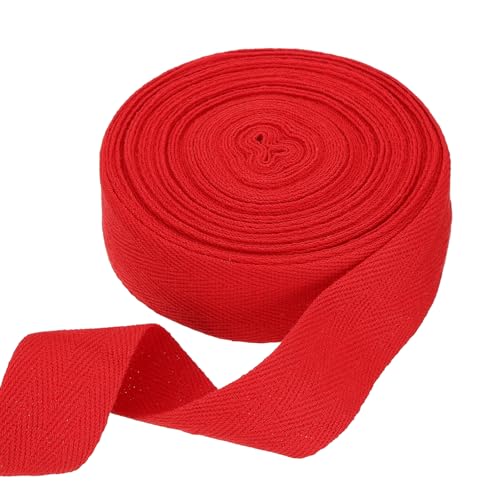 sourcing map Baumwoll-Twillband, 4,5 cm, 9,1 m, Fischgräten-Gurtband, Rolle, Schrägband, für Bastelarbeiten, Nähen, Geschenkverpackungen, Rot sourcing map Baumwoll-Twillband, 4,5 cm, 9,1 m, Fischgräten-Gurtband, Rolle, Schrägband, für Bastelarbeiten, Nähen, Geschenkverpackungen, Rot von sourcing map