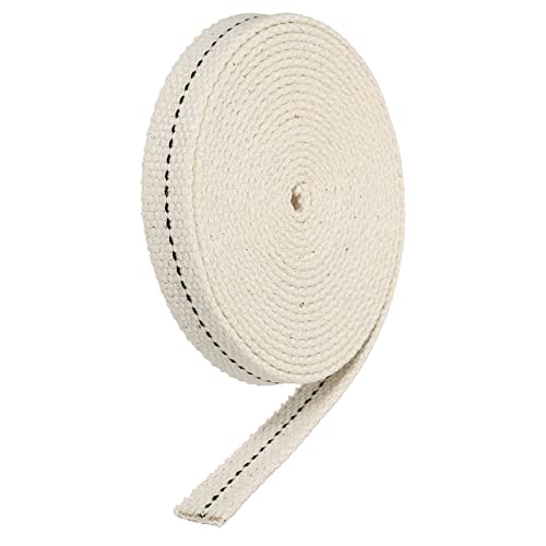 sourcing map Baumwolle Öllampe Docht 1/2" Flache 3M/10Ft Schwarz Masche für Öllaterne Licht sourcing map Baumwolle Öllampe Docht 1/2" Flache 3M/10Ft Schwarz Masche für Öllaterne Licht von sourcing map