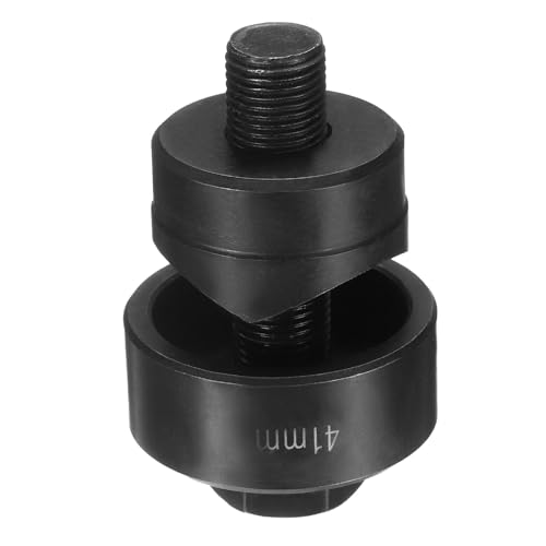 sourcing map Blechstanzer, 41 mm, Lagerstahl, präzises Schneiden, manuelles Ausklopf-Set mit externem Sechskantschaft für Metall, Stahlplatte, Spüle, Edelstahl, Schwarz sourcing map Blechstanzer, 41 mm, Lagerstahl, präzises Schneiden, manuelles Ausklopf-Set mit externem Sechskantschaft für Metall, Stahlplatte, Spüle, Edelstahl, Schwarz von sourcing map