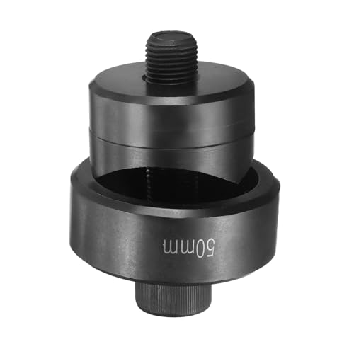 sourcing map Blechstanzer, 50 mm, Lagerstahl, präzises Schneiden, manuelles Ausklopfen, Set für Metall, Stahlplatte, Spüle, Edelstahl, Schwarz sourcing map Blechstanzer, 50 mm, Lagerstahl, präzises Schneiden, manuelles Ausklopfen, Set für Metall, Stahlplatte, Spüle, Edelstahl, Schwarz von sourcing map