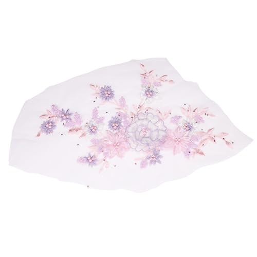 sourcing map Blumenstoff mit Perlen, Spitzenapplikation, 3D-Aufnäher zum Aufnähen, bestickt, Perlenspitzen-Aufnäher mit Pailletten für DIY, Nähen, Kleidung, Hochzeitskleid, Dekoration (links, rosa sourcing map Blumenstoff mit Perlen, Spitzenapplikation, 3D-Aufnäher zum Aufnähen, bestickt, Perlenspitzen-Aufnäher mit Pailletten für DIY, Nähen, Kleidung, Hochzeitskleid, Dekoration (links, rosa von sourcing map