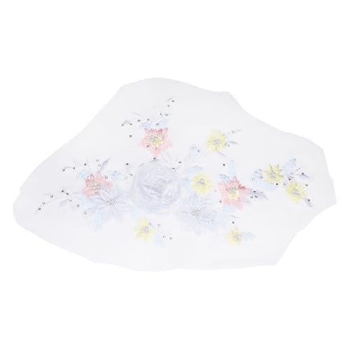 sourcing map Blumenstoff mit Perlen, Spitzenapplikation, 3D-Aufnäher zum Aufnähen, bestickt, Perlenspitzen-Aufnäher mit Pailletten für DIY, Nähen, Kleidung, Hochzeitskleid, Dekoration (rechts, weiß) sourcing map Blumenstoff mit Perlen, Spitzenapplikation, 3D-Aufnäher zum Aufnähen, bestickt, Perlenspitzen-Aufnäher mit Pailletten für DIY, Nähen, Kleidung, Hochzeitskleid, Dekoration (rechts, weiß) von sourcing map