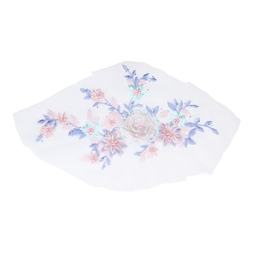 sourcing map Blumenstoff mit Perlen, Spitzenapplikation, 3D-Aufnäher zum Aufnähen, bestickter Perlenspitzen-Aufnäher mit Pailletten für DIY, Nähen, Kleidung, Hochzeitskleid, Dekoration (rechts, blau sourcing map Blumenstoff mit Perlen, Spitzenapplikation, 3D-Aufnäher zum Aufnähen, bestickter Perlenspitzen-Aufnäher mit Pailletten für DIY, Nähen, Kleidung, Hochzeitskleid, Dekoration (rechts, blau von sourcing map