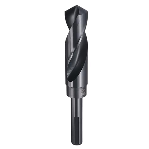 sourcing map Bohrer, 12 mm, reduzierter Schaft, 3-flach, 4241, Hochgeschwindigkeitsstahl, Nitrieren, schwarz, 118°-Standardspitze für Kunststoff, Holz, Kupfer, Aluminium, Eisen, mittelweiches Metall sourcing map Bohrer, 12 mm, reduzierter Schaft, 3-flach, 4241, Hochgeschwindigkeitsstahl, Nitrieren, schwarz, 118°-Standardspitze für Kunststoff, Holz, Kupfer, Aluminium, Eisen, mittelweiches Metall von sourcing map
