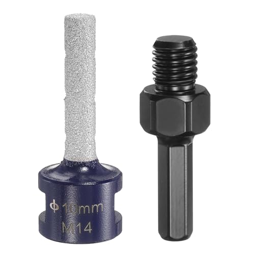 sourcing map Diamant-Fingerfräs-Bits, 10 mm Durchmesser, 5/8-Zoll-11-Gewinde, Diamant-Fräs-Bit zum Vergrößern, Formen vorhandener Löcher in Porzellan-Keramik, mit 3/8-Zoll-Sechskantschaftadapter, blau sourcing map Diamant-Fingerfräs-Bits, 10 mm Durchmesser, 5/8-Zoll-11-Gewinde, Diamant-Fräs-Bit zum Vergrößern, Formen vorhandener Löcher in Porzellan-Keramik, mit 3/8-Zoll-Sechskantschaftadapter, blau von sourcing map
