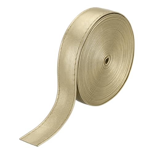 sourcing map Doppelseitiges PU-Lederband, 4,5 m breit, flache Lederstreifen, Schnur für Kleidung, Tasche, DIY, Handwerk, goldfarben sourcing map Doppelseitiges PU-Lederband, 4,5 m breit, flache Lederstreifen, Schnur für Kleidung, Tasche, DIY, Handwerk, goldfarben von sourcing map