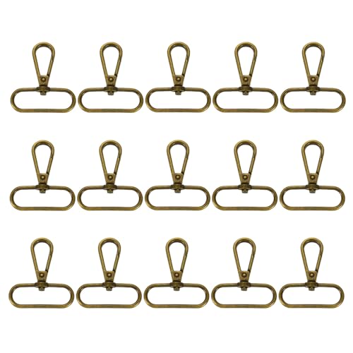 sourcing map Drehverschlüsse, 3,8 cm, ovaler Ring, Karabinerverschluss, Metall, Karabinerhaken für Geldbörse, Schlüsselanhänger, Gürtel, Bronze, 15 Stück sourcing map Drehverschlüsse, 3,8 cm, ovaler Ring, Karabinerverschluss, Metall, Karabinerhaken für Geldbörse, Schlüsselanhänger, Gürtel, Bronze, 15 Stück von sourcing map