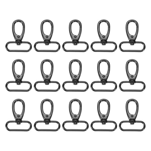 sourcing map Drehverschlüsse, 3,8 cm, ovaler Ring, Karabinerverschluss, Metall-Karabinerhaken für Geldbörse, Schlüsselanhänger, Gürtel, Grau, Schwarz, 15 Stück sourcing map Drehverschlüsse, 3,8 cm, ovaler Ring, Karabinerverschluss, Metall-Karabinerhaken für Geldbörse, Schlüsselanhänger, Gürtel, Grau, Schwarz, 15 Stück von sourcing map