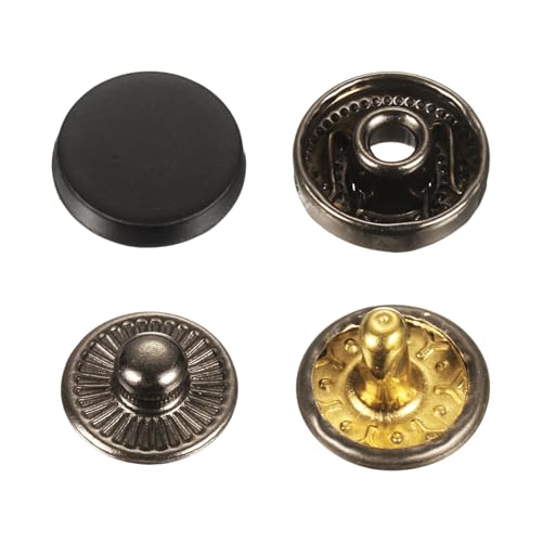 sourcing map Druckknöpfe für Mäntel, Leder, Boot, Leinwand, 10 mm, Metall, 30 Sets sourcing map Druckknöpfe für Mäntel, Leder, Boot, Leinwand, 10 mm, Metall, 30 Sets von sourcing map