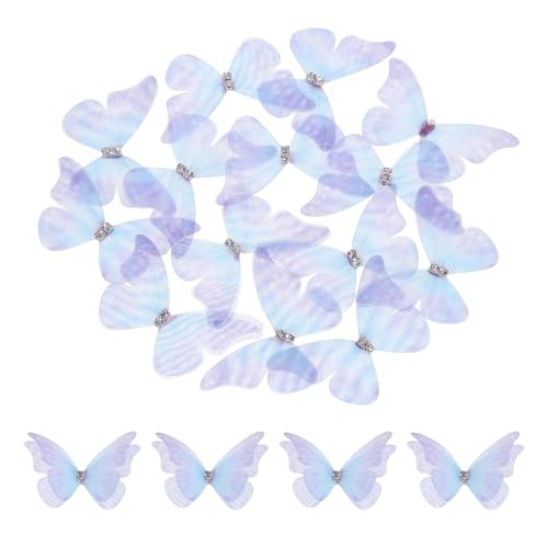 sourcing map Durchsichtige Netz-Schmetterlingsapplikationen, 50 mm, zweilagige Schmetterlinge mit Edelstein-Applikation, zum Basteln, 3D-Ornament, für Hochzeit, Party, Heimdekoration, Kleidung sourcing map Durchsichtige Netz-Schmetterlingsapplikationen, 50 mm, zweilagige Schmetterlinge mit Edelstein-Applikation, zum Basteln, 3D-Ornament, für Hochzeit, Party, Heimdekoration, Kleidung von sourcing map