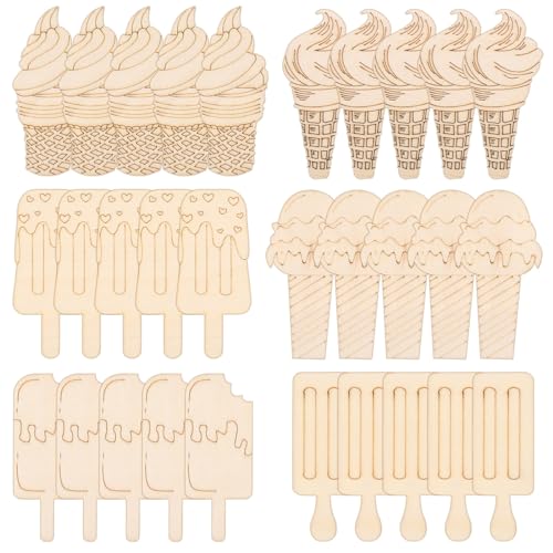 sourcing map Eiscreme Förmige Holz Ausschnitte DIY Holz zum Bemalen Ausschnitten für DIY-Kunst und Handwerk 30 Set sourcing map Eiscreme Förmige Holz Ausschnitte DIY Holz zum Bemalen Ausschnitten für DIY-Kunst und Handwerk 30 Set von sourcing map