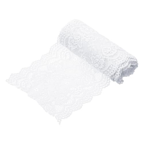 sourcing map Elastisches Spitzenband, 15,2 cm breit, 2,7 m, Stretch-Blumenmuster, Spitzenbesatz, bestickter Stoff zum Nähen und Basteln, Geschenkverpackung, Blumensträuße, Hochzeitsdekoration (Beige) sourcing map Elastisches Spitzenband, 15,2 cm breit, 2,7 m, Stretch-Blumenmuster, Spitzenbesatz, bestickter Stoff zum Nähen und Basteln, Geschenkverpackung, Blumensträuße, Hochzeitsdekoration (Beige) von sourcing map