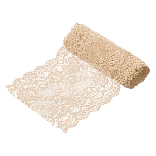 sourcing map Elastisches Spitzenband, 15,2 cm breit, 2,7 m, Stretch-Blumenmuster, Spitzenbesatz, bestickter Stoff zum Nähen und Basteln, Geschenkverpackung, Blumensträuße, Hochzeitsdekoration sourcing map Elastisches Spitzenband, 15,2 cm breit, 2,7 m, Stretch-Blumenmuster, Spitzenbesatz, bestickter Stoff zum Nähen und Basteln, Geschenkverpackung, Blumensträuße, Hochzeitsdekoration von sourcing map