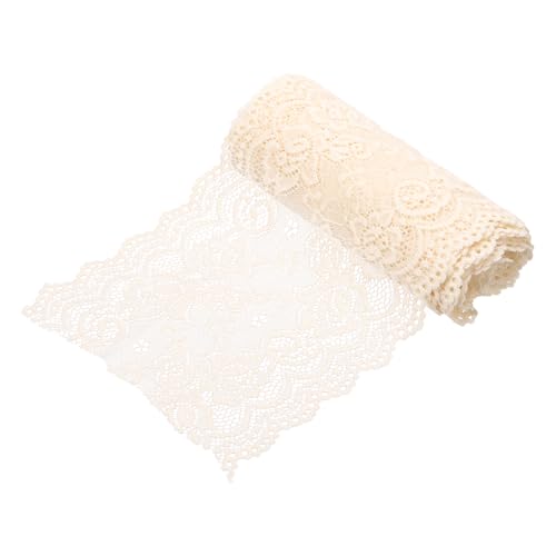 sourcing map Elastisches Spitzenband, 15,2 cm breit, 2,7 m, Stretch-Blumenmuster, Spitzenbesatz, bestickter Stoff zum Nähen und Basteln, Geschenkverpackung, Blumensträuße, Hochzeitsdekoration sourcing map Elastisches Spitzenband, 15,2 cm breit, 2,7 m, Stretch-Blumenmuster, Spitzenbesatz, bestickter Stoff zum Nähen und Basteln, Geschenkverpackung, Blumensträuße, Hochzeitsdekoration von sourcing map