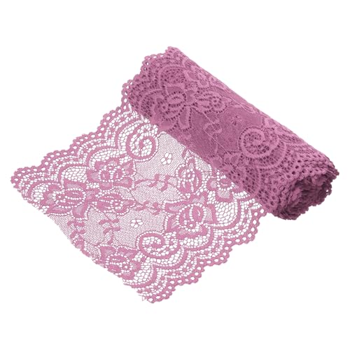 sourcing map Elastisches Spitzenband, 15,2 cm breit, 2,7 m, Stretch-Blumenmuster, Spitzenbesatz, bestickter Stoff zum Nähen und Basteln, Geschenkverpackung, Blumensträuße, Hochzeitsdekoration sourcing map Elastisches Spitzenband, 15,2 cm breit, 2,7 m, Stretch-Blumenmuster, Spitzenbesatz, bestickter Stoff zum Nähen und Basteln, Geschenkverpackung, Blumensträuße, Hochzeitsdekoration von sourcing map