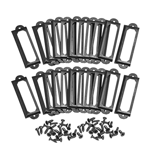 sourcing map Etikettenhalter aus Metall, 60 x 17 mm, 40 Stück, für Dateikarten, Etiketten, Rahmen für Büro, Bibliothek, Schublade, Schrank, Regale, Schwarz sourcing map Etikettenhalter aus Metall, 60 x 17 mm, 40 Stück, für Dateikarten, Etiketten, Rahmen für Büro, Bibliothek, Schublade, Schrank, Regale, Schwarz von sourcing map