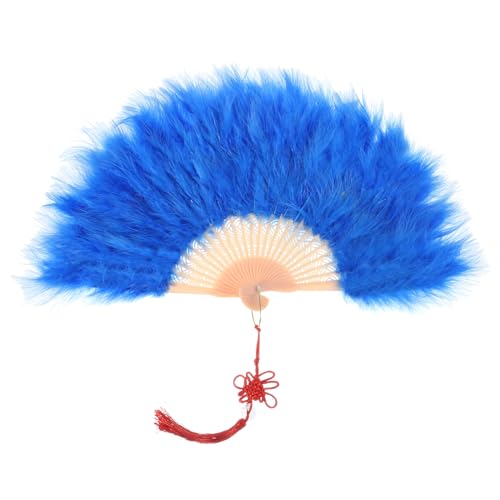 sourcing map Federhandfächer Dunkelblau Vintage Faltfächer mit chinesischen Knoten Federfächer Handgehalten für Halloween Party Hochzeit Tanzdekoration sourcing map Federhandfächer Dunkelblau Vintage Faltfächer mit chinesischen Knoten Federfächer Handgehalten für Halloween Party Hochzeit Tanzdekoration von sourcing map