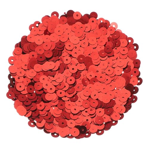sourcing map Flache Pailletten, 5 mm, flache runde lose Pailletten mit einzelnen Löchern, 100 g, für Bastelarbeiten, Nähen, Sticken, Kleidung, Rot, 30.0000 Stück sourcing map Flache Pailletten, 5 mm, flache runde lose Pailletten mit einzelnen Löchern, 100 g, für Bastelarbeiten, Nähen, Sticken, Kleidung, Rot, 30.0000 Stück von sourcing map